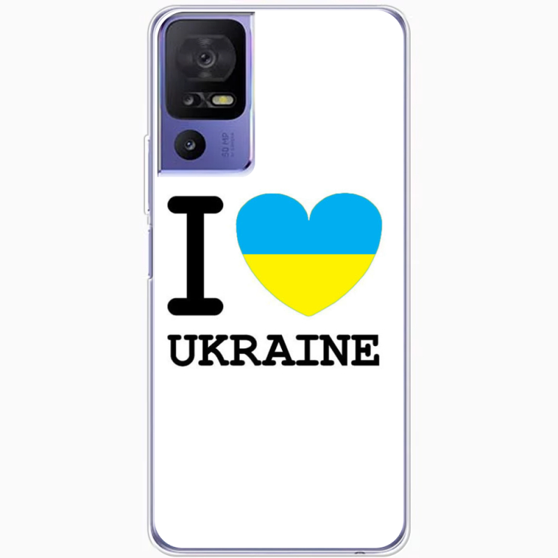 Чехол BoxFace TCL 40 SE I love Ukraine