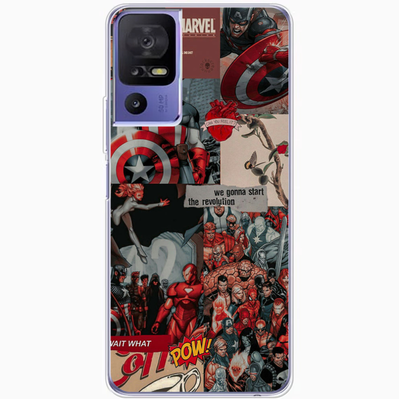 Чехол BoxFace TCL 40 SE Marvel Avengers