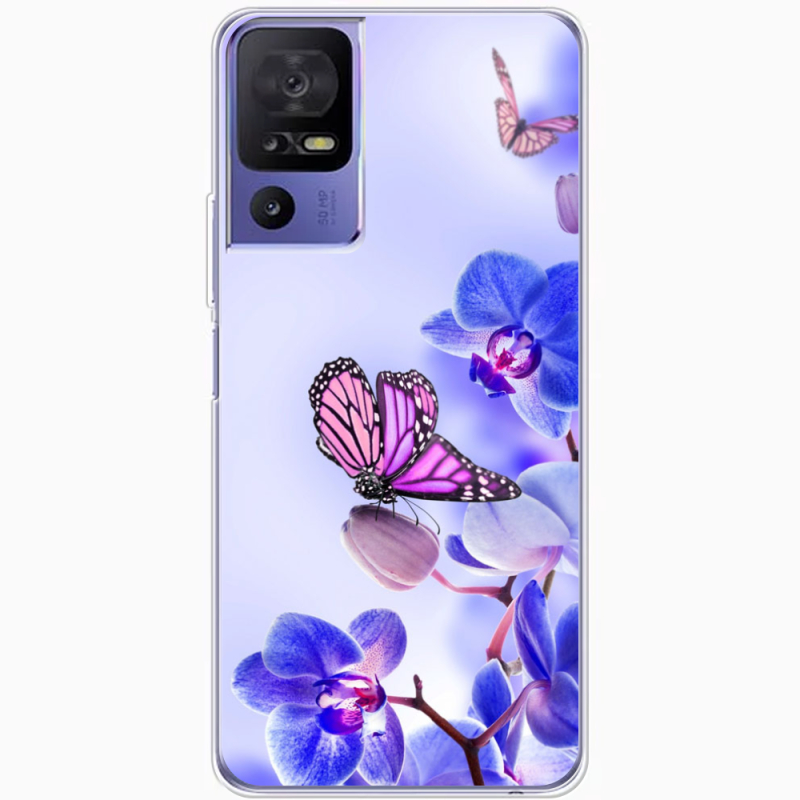 Чехол BoxFace TCL 40 SE Orchids and Butterflies