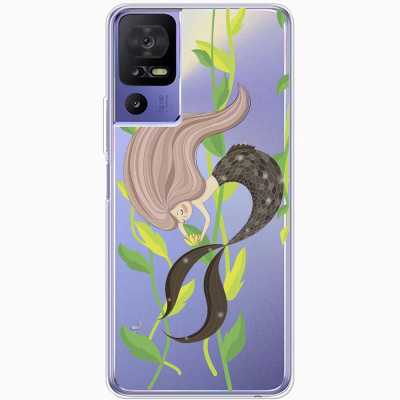 Прозрачный чехол BoxFace TCL 40 SE Cute Mermaid