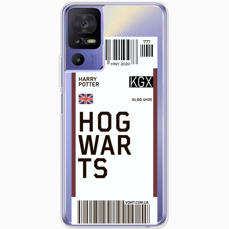 Прозрачный чехол BoxFace TCL 40 SE Ticket Hogwarts