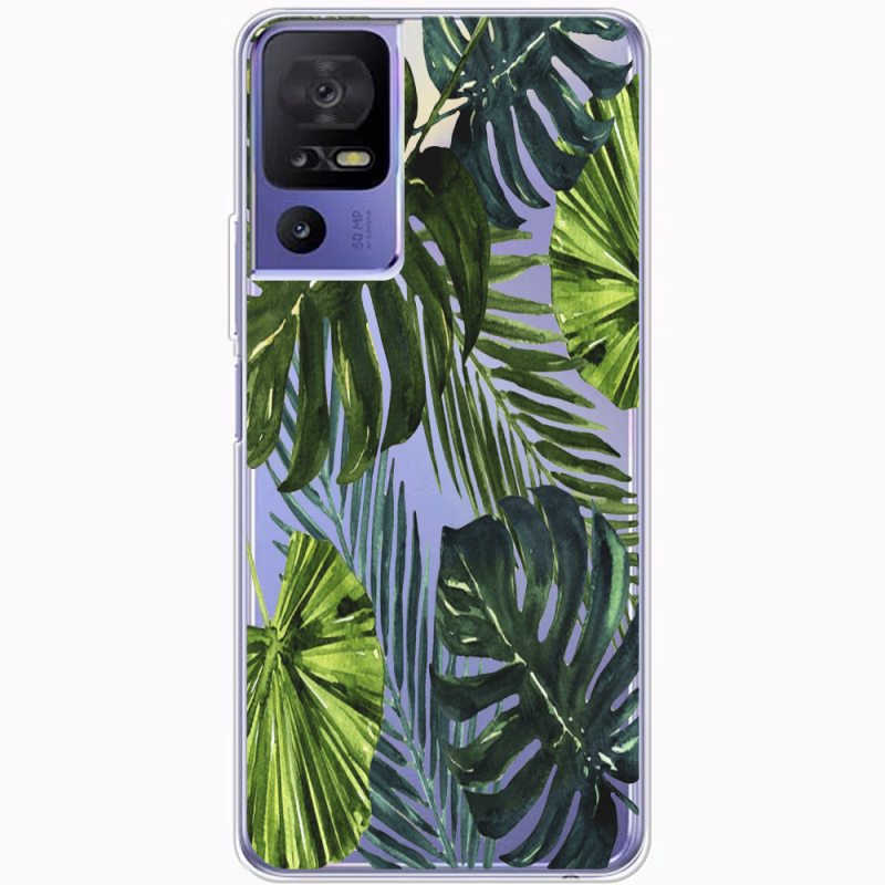 Прозрачный чехол BoxFace TCL 40 SE Palm Tree