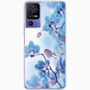 Чехол со стразами TCL 40 SE Orchids