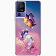 Чехол со стразами TCL 40 SE Butterflies