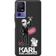 Черный чехол BoxFace TCL 40 SE For Karl