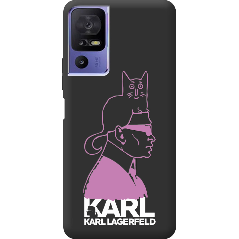 Черный чехол BoxFace TCL 40 SE Pink Karl