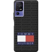 Черный чехол BoxFace TCL 40 SE Tommy Print