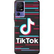 Черный чехол BoxFace TCL 40 SE Tik Tok