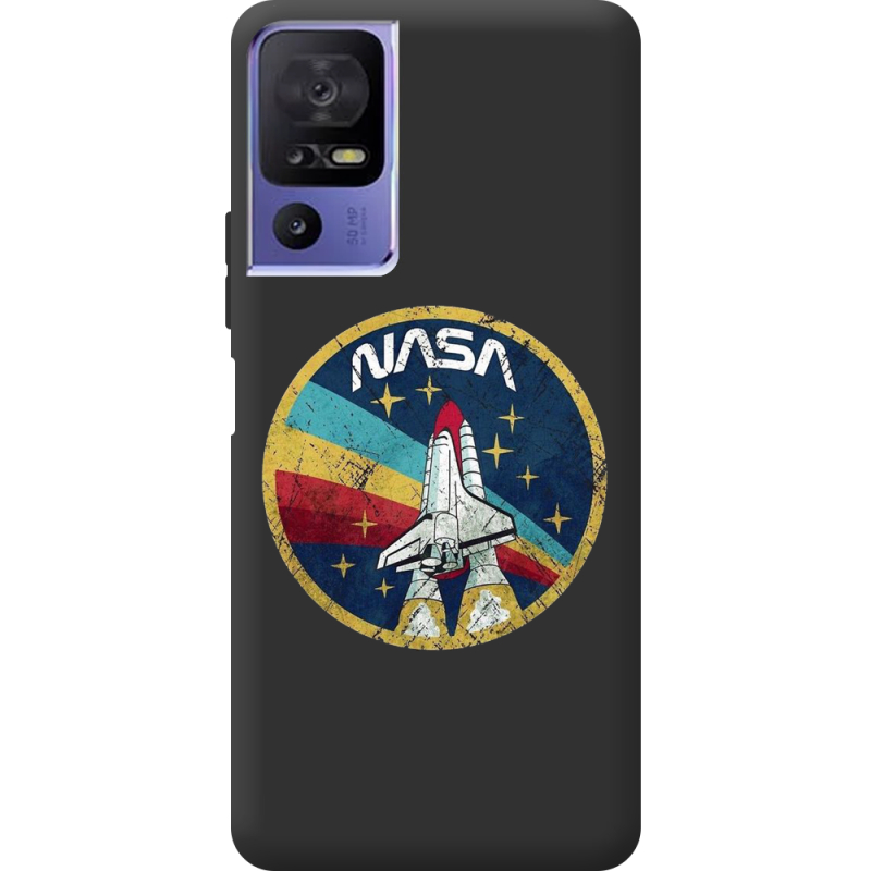 Черный чехол BoxFace TCL 40 SE NASA