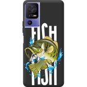 Черный чехол BoxFace TCL 40 SE Fish