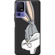 Черный чехол BoxFace TCL 40 SE Lucky Rabbit