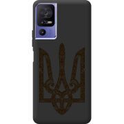 Черный чехол BoxFace TCL 40 SE Ukrainian Trident