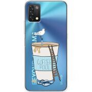 Прозрачный чехол BoxFace Umidigi A11 Segull in Cofee Pool