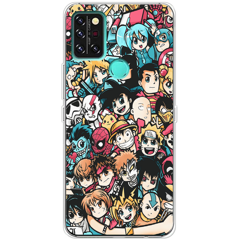 Чехол BoxFace Umidigi A9 Pro Anime Stickers