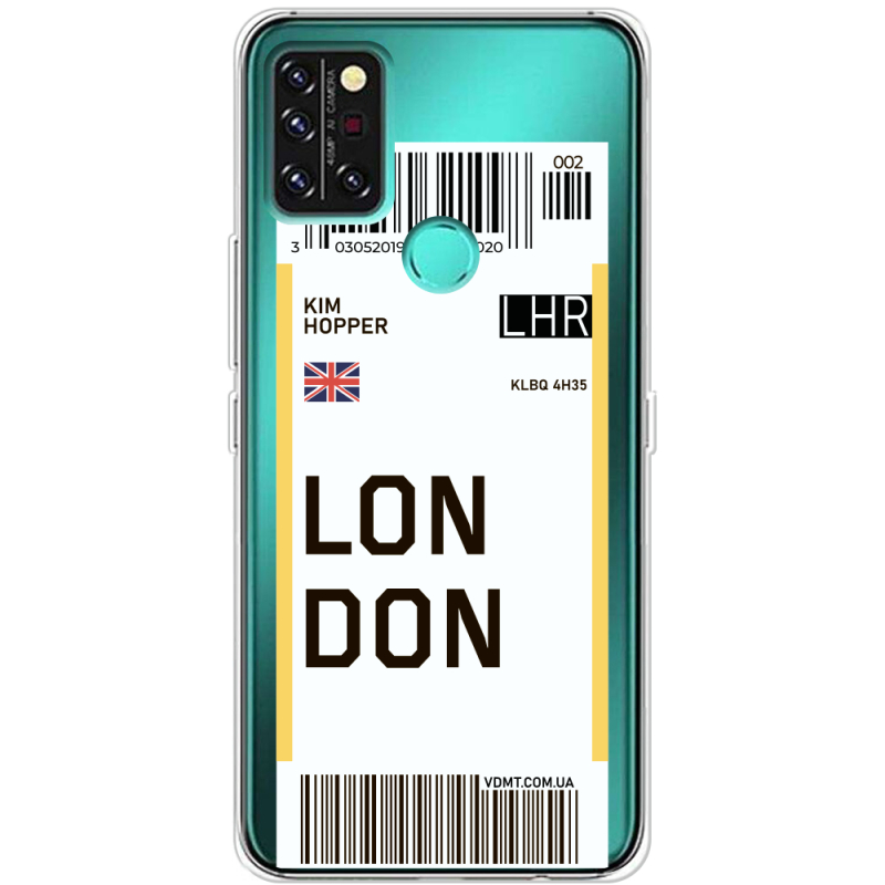 Прозрачный чехол BoxFace Umidigi A9 Pro Ticket London