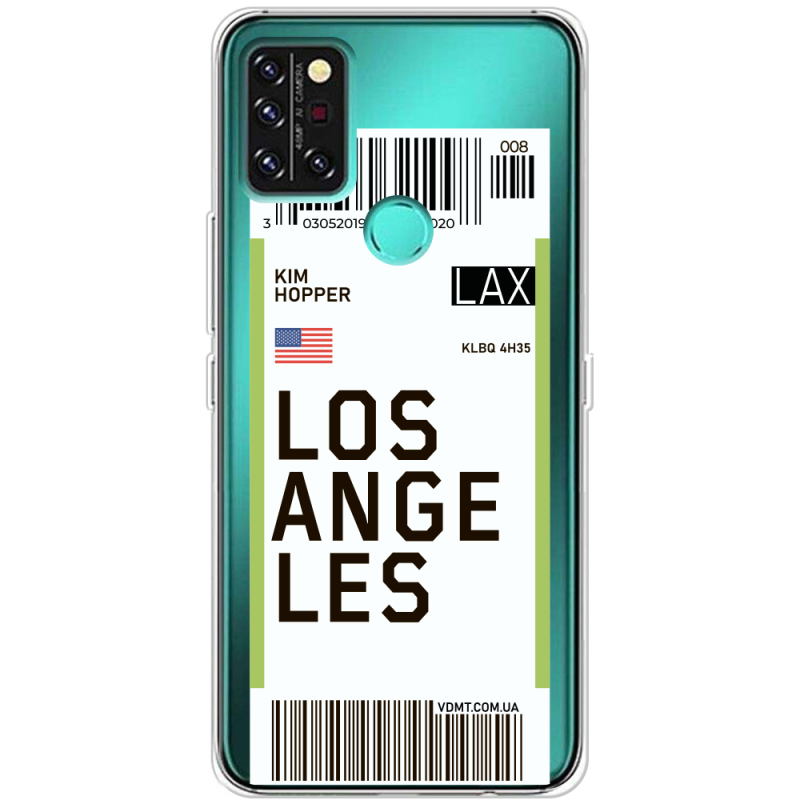 Прозрачный чехол BoxFace Umidigi A9 Pro Ticket Los Angeles