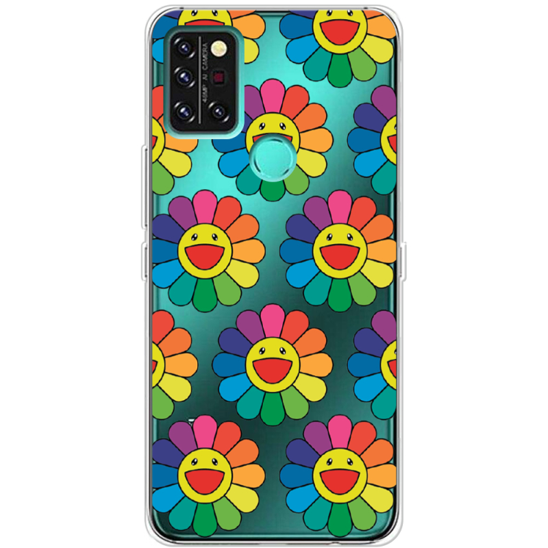 Прозрачный чехол BoxFace Umidigi A9 Pro Hippie Flowers