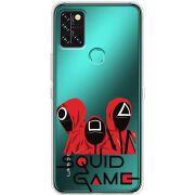 Прозрачный чехол BoxFace Umidigi A9 Pro siquid game люди в красном