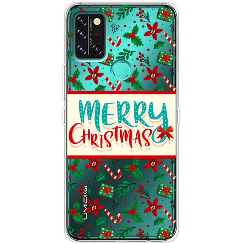 Прозрачный чехол BoxFace Umidigi A9 Pro Vintage Christmas Pattern