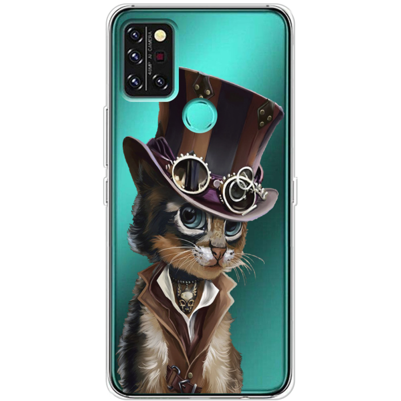 Прозрачный чехол BoxFace Umidigi A9 Pro Steampunk Cat