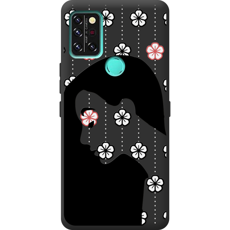 Черный чехол BoxFace Umidigi A9 Pro Flower Hair