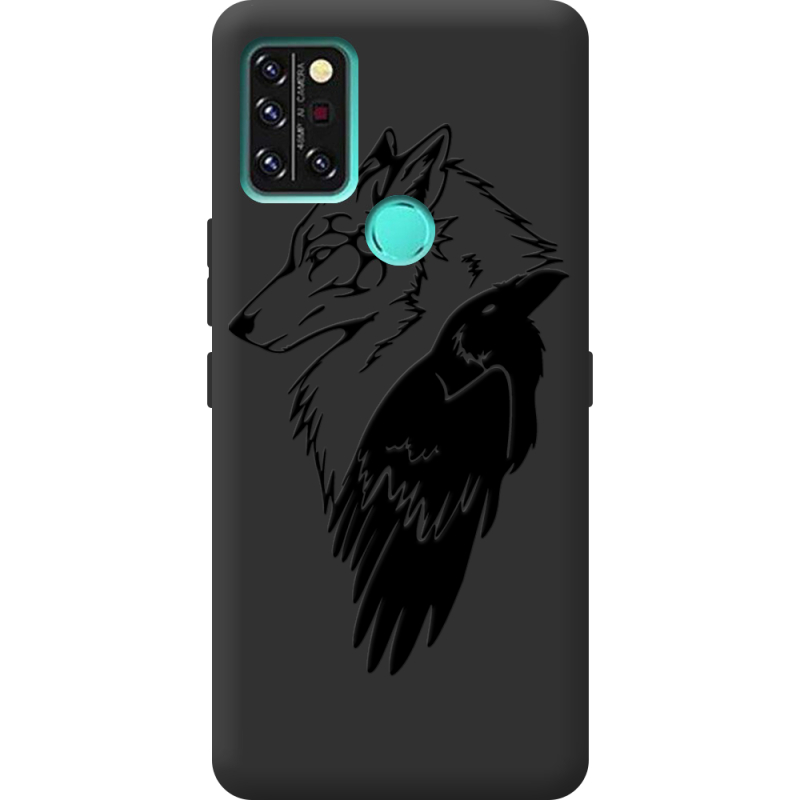 Черный чехол BoxFace Umidigi A9 Pro Wolf and Raven