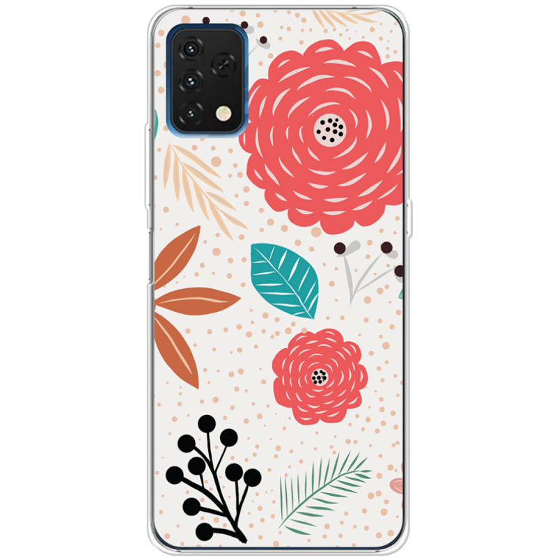 Чехол BoxFace Umidigi A11S Line Flowers