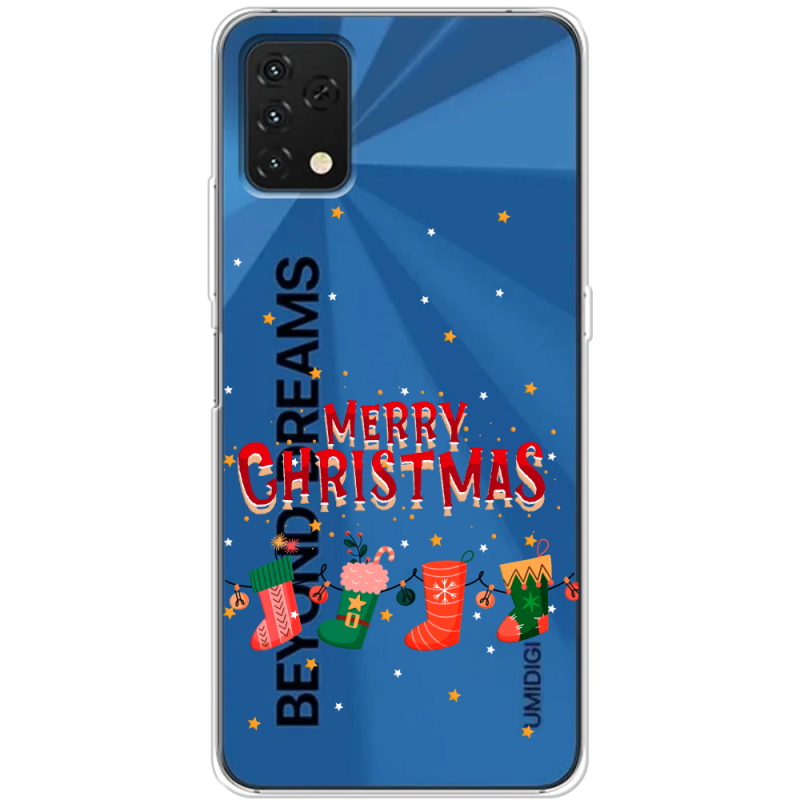 Прозрачный чехол BoxFace Umidigi A11S Merry Christmas