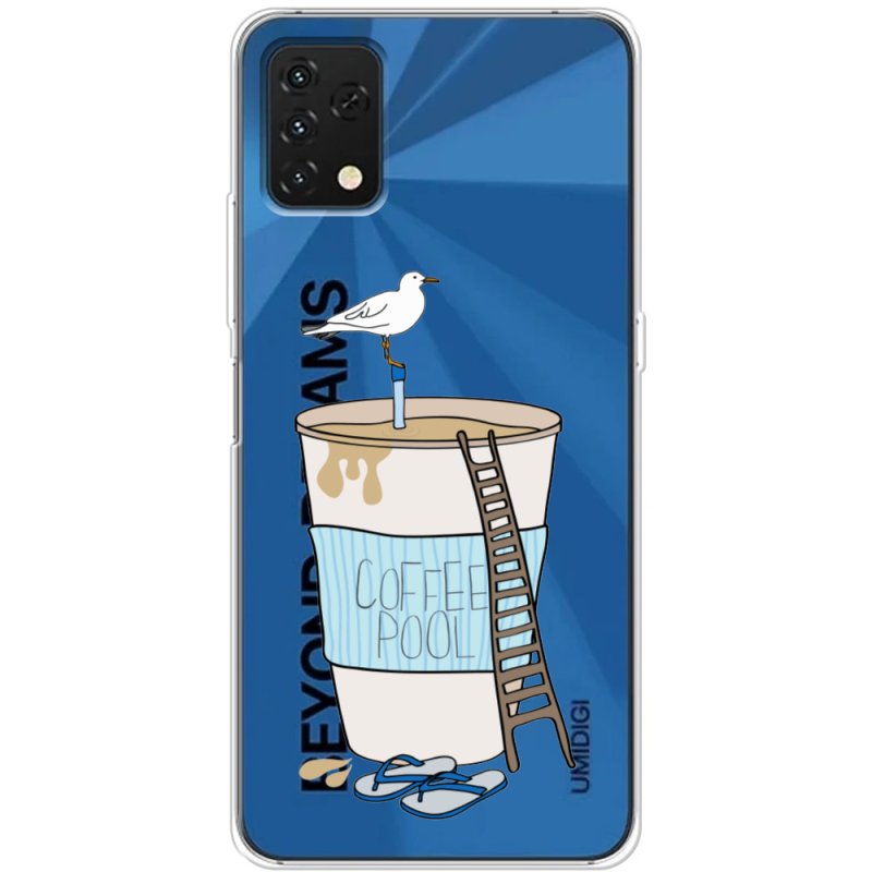 Прозрачный чехол BoxFace Umidigi A11S Segull in Cofee Pool