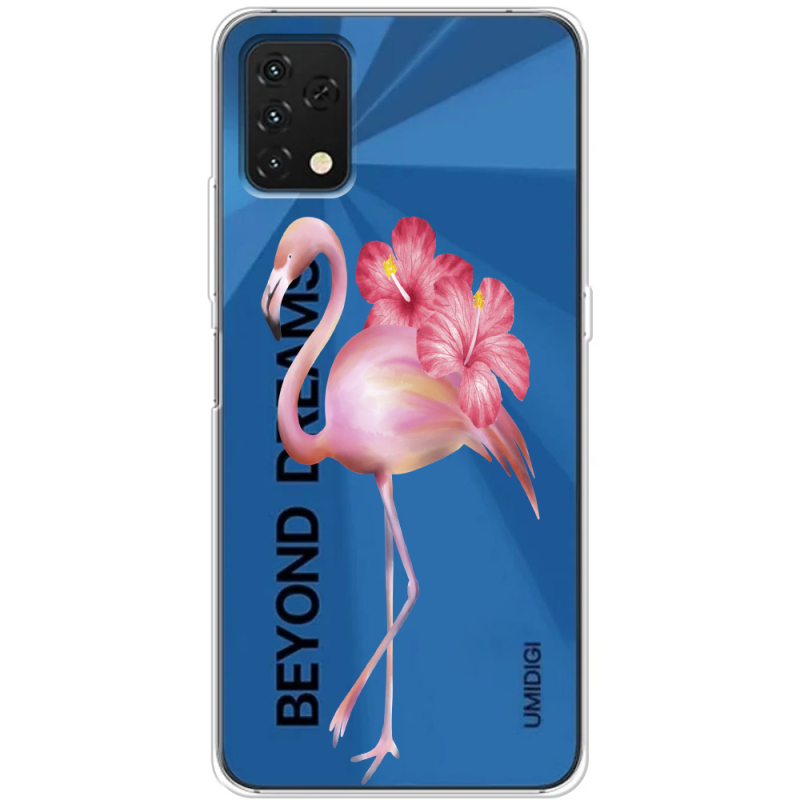 Прозрачный чехол BoxFace Umidigi A11S Floral Flamingo