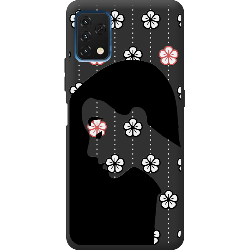 Черный чехол BoxFace Umidigi A11S Flower Hair