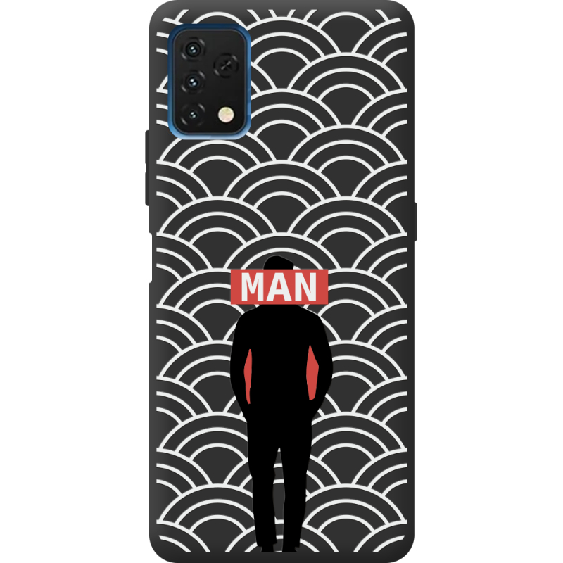 Черный чехол BoxFace Umidigi A11S Man Pattern