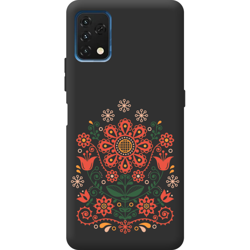 Черный чехол BoxFace Umidigi A11S Ukrainian Ornament