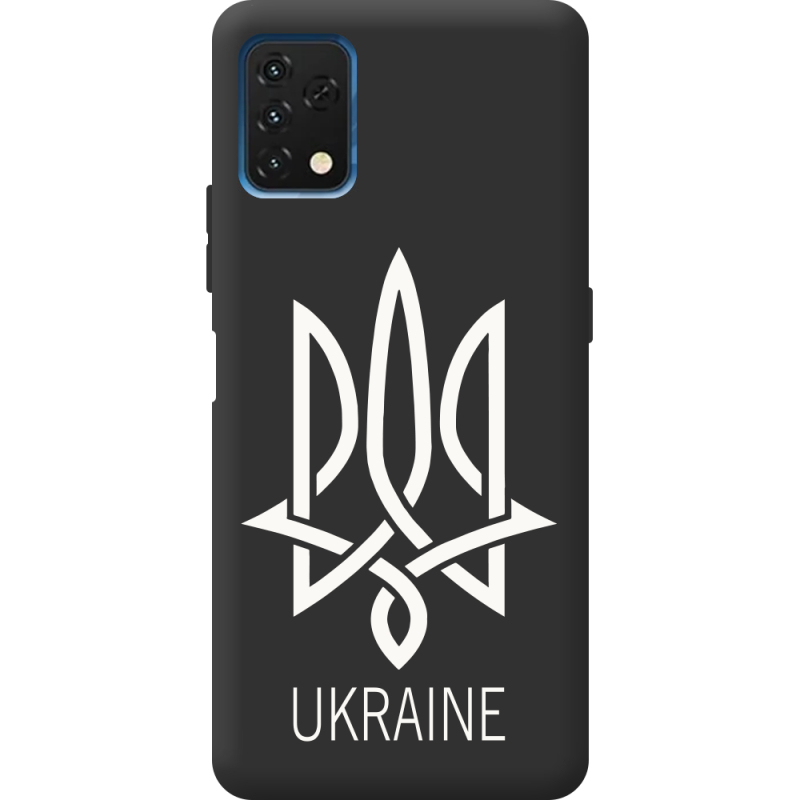 Черный чехол BoxFace Umidigi A11S Тризуб монограмма ukraine