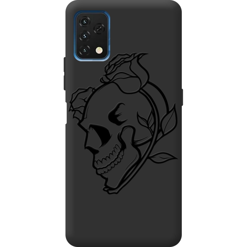 Черный чехол BoxFace Umidigi A11S Skull and Roses