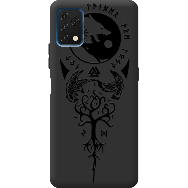 Черный чехол BoxFace Umidigi A11S Hugin and Munin