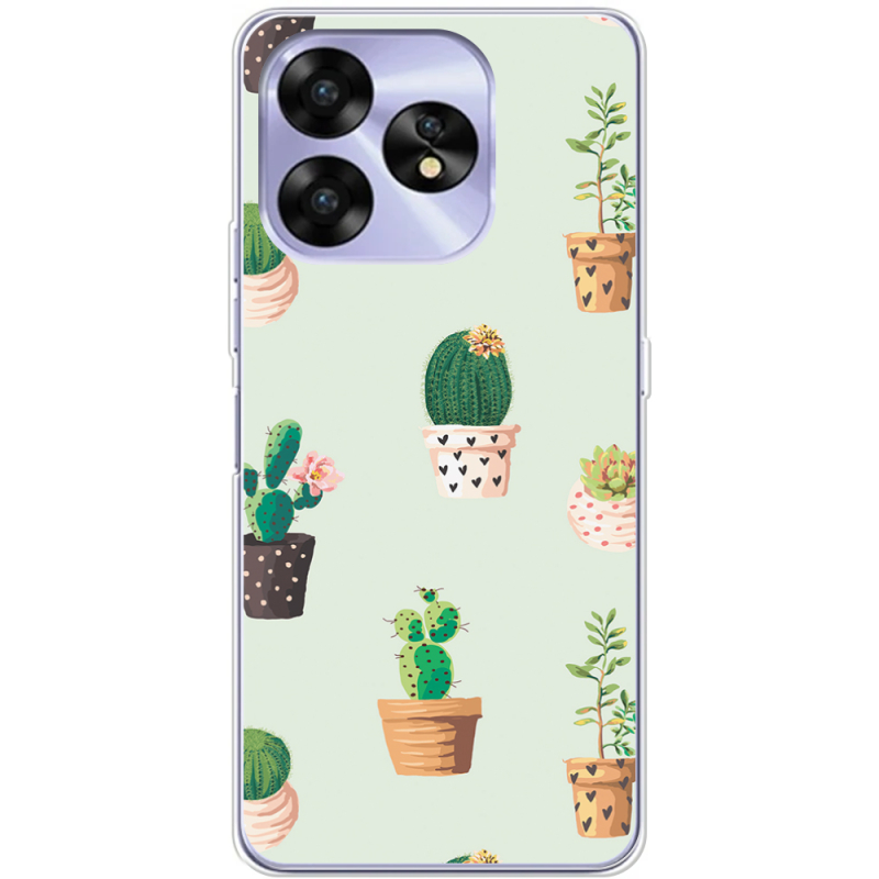 Чехол BoxFace Umidigi A15C L-green Cacti