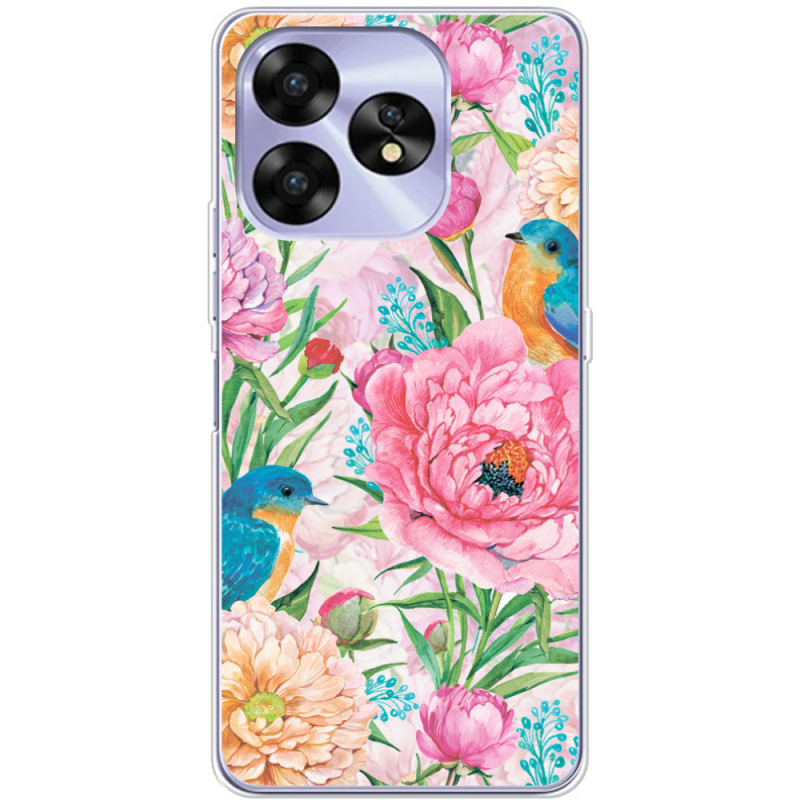 Чехол BoxFace Umidigi A15C Birds in Flowers