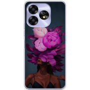 Чехол BoxFace Umidigi A15C Exquisite Purple Flowers