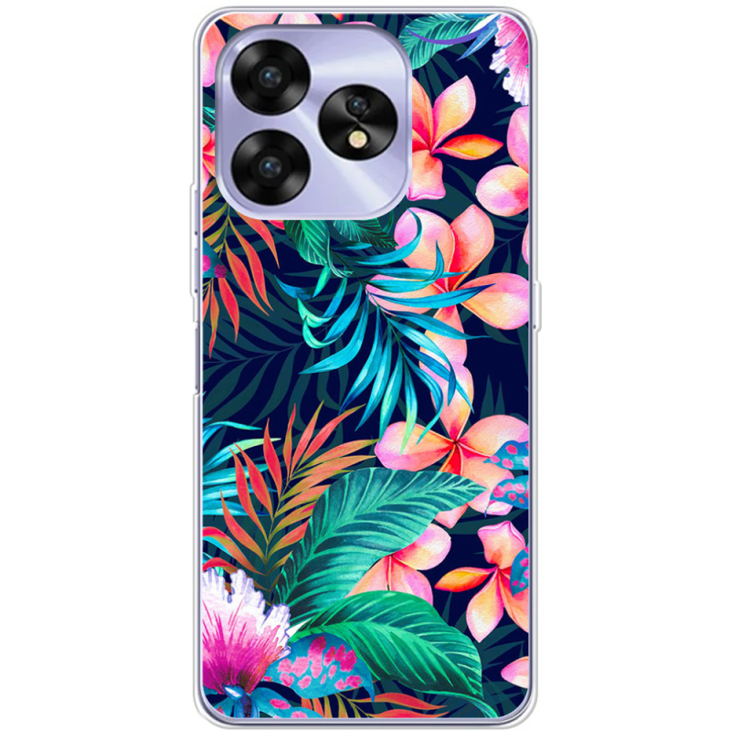 Чехол BoxFace Umidigi A15C flowers in the tropics