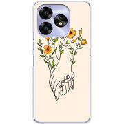 Чехол BoxFace Umidigi A15C Flower Hands