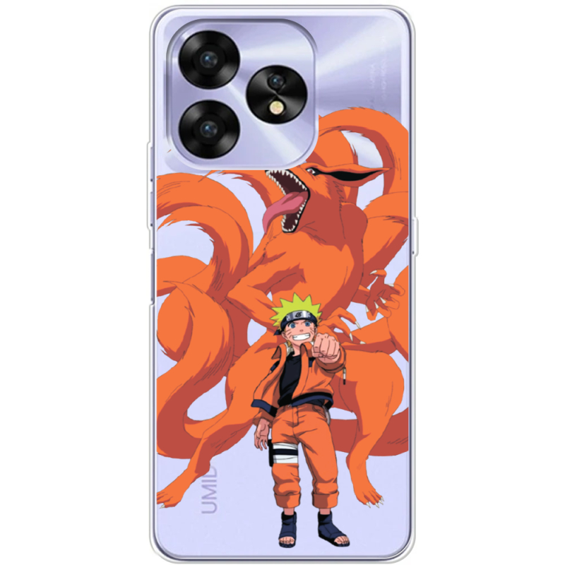 Прозрачный чехол BoxFace Umidigi A15C Naruto and Kurama