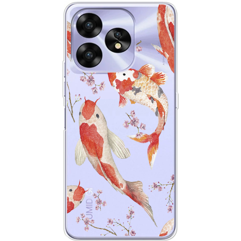 Прозрачный чехол BoxFace Umidigi A15C Japanese Koi Fish