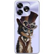 Прозрачный чехол BoxFace Umidigi A15C Steampunk Cat