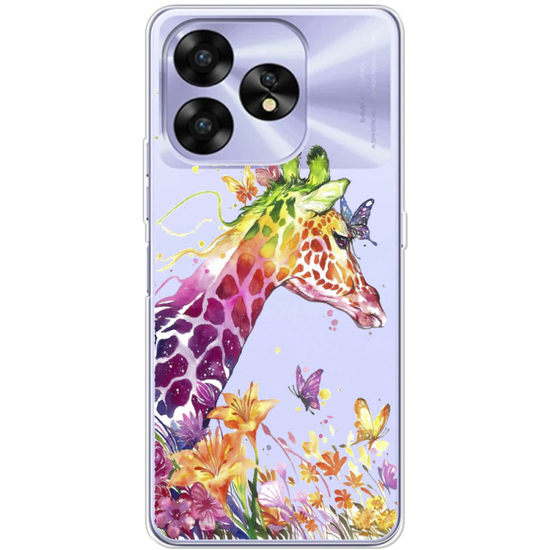 Прозрачный чехол BoxFace Umidigi A15C Colorful Giraffe