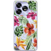 Прозрачный чехол BoxFace Umidigi A15C Tropical Flowers