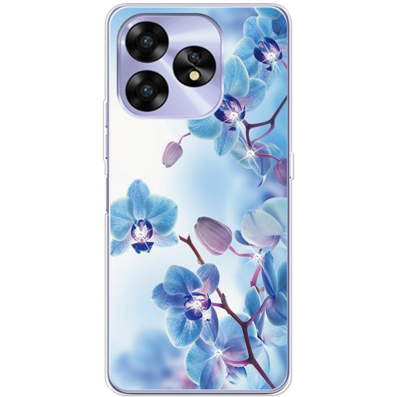 Чехол со стразами Umidigi A15C Orchids