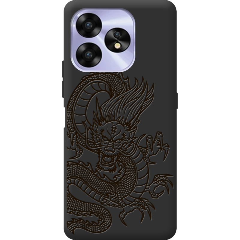 Черный чехол BoxFace Umidigi A15C Chinese Dragon