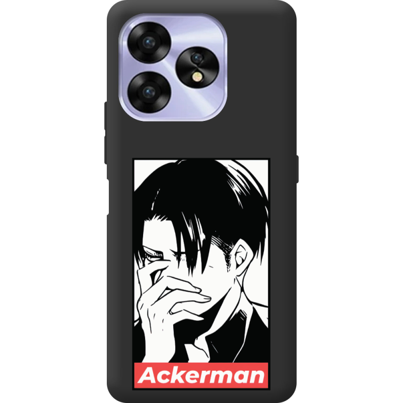 Черный чехол BoxFace Umidigi A15C Attack On Titan - Ackerman