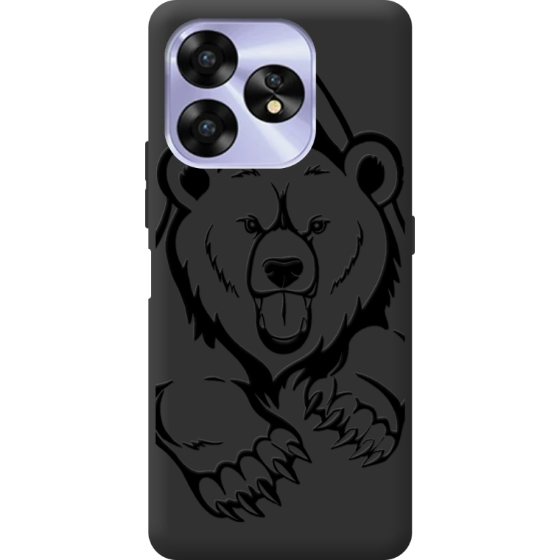 Черный чехол BoxFace Umidigi A15C Grizzly Bear